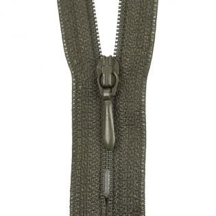 Reißverschluss Opti - S40 - 25cm - Tropfenschieber - nicht teilbar - sumpf