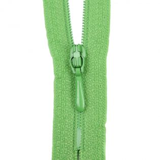 Reißverschluss Opti - S40 - 50cm - Tropfenschieber - nicht teilbar - apfelgrün
