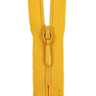 Reißverschluss Opti - S40 - 40cm - Tropfenschieber - nicht teilbar - sonnengelb