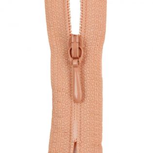 Reißverschluss Opti - S40 - 25cm - Tropfenschieber - nicht teilbar - puder
