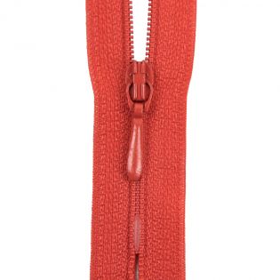 Reißverschluss Opti - S40 - 60cm - Tropfenschieber - nicht teilbar - koralle