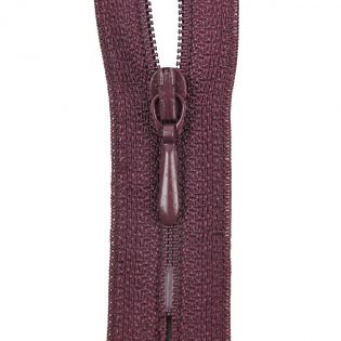 Reißverschluss Opti - S40 - 30cm - Tropfenschieber - nicht teilbar - pflaume