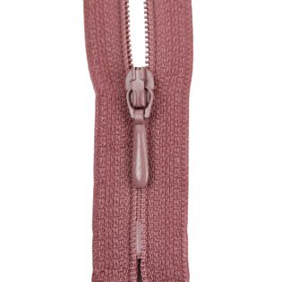Reißverschluss Opti - S40 - 30cm - Tropfenschieber - nicht teilbar - altrosa