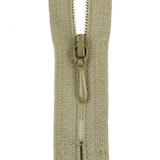 Reißverschluss Opti - S40 - 25cm - Tropfenschieber - nicht teilbar - khaki