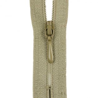 Reißverschluss Opti - S40 - 40cm - Tropfenschieber - nicht teilbar - khaki