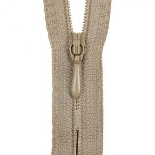 Reißverschluss Opti - S40 - 30cm - Tropfenschieber - nicht teilbar - beige