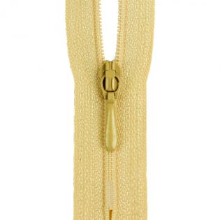 Reißverschluss Opti - S40 - 60cm - Tropfenschieber - nicht teilbar - sand