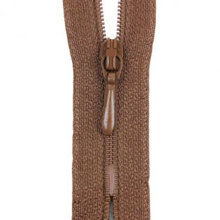 Reißverschluss Opti - S40 - 30cm - Tropfenschieber - nicht teilbar - nougat