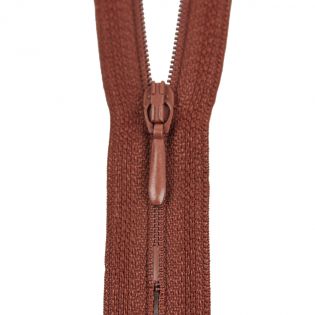 Reißverschluss Opti - S40 - 50cm - Tropfenschieber - nicht teilbar - kupfer