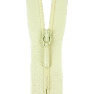 Reißverschluss Opti - S40 - 60cm - Tropfenschieber - nicht teilbar - vanille