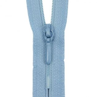 Reißverschluss Opti - S40 - 40cm - Tropfenschieber - nicht teilbar - babyblau