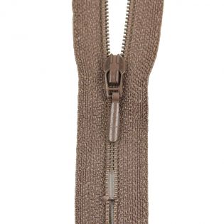 Reißverschluss Opti - S40 - 25cm - Tropfenschieber - nicht teilbar - ocker