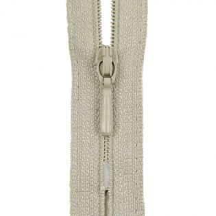Reißverschluss Opti - S40 - 25cm - Tropfenschieber - nicht teilbar - aluminium