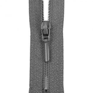 Reißverschluss Opti - S40 - 60cm - Tropfenschieber - nicht teilbar - titan