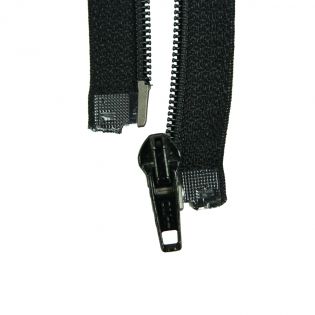 Reißverschluss Opti - S60 - 35cm - Fuldaschieber - teilbar - schwarz