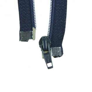 Reißverschluss Opti - S60 - 80cm - Fuldaschieber - teilbar - navy