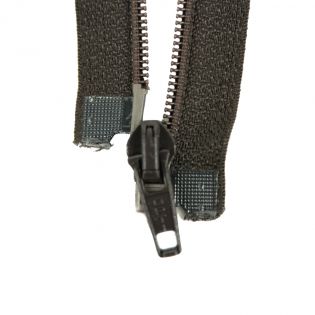 Reißverschluss Opti - S60 - 45cm - Fuldaschieber - teilbar - zartbitterschoko