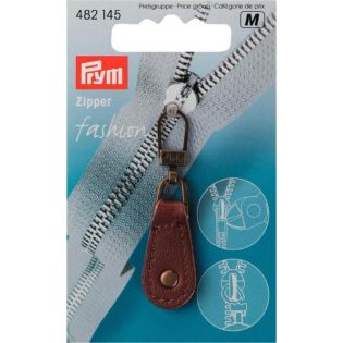Prym - Fashion Zipper - Leder - braun