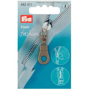 Prym - Fashion-Zipper - Öse - altmessing