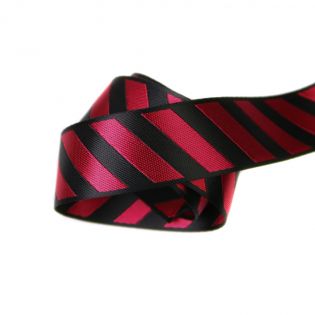 Glanzband - Streifen - 38 mm -  rot