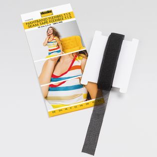 Vlieseline - Nahtband Flexibel T15 - 15mm - 5m - schwarz