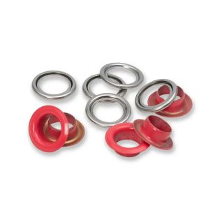 Prym - 20 Ösen mit Scheiben - Ø11 mm - Vario Creative Tool - rot
