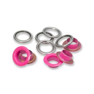 Prym - 20 Ösen mit Scheiben - Ø11 mm - Vario Creative Tool - pink