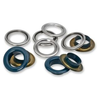 Prym - 15 Ösen mit Scheiben - Ø14 mm - Vario Creative Tool - marine