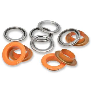 Prym - 15 Ösen mit Scheiben - Ø14 mm - Vario Creative Tool - orange