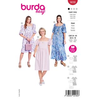 Schnittmuster - burda easy - Sommerkleider mit Puffärmeln - 5630