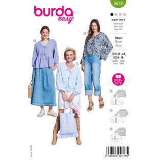 Schnittmuster - burda easy -  Blusen mit Bindebändern - 5632