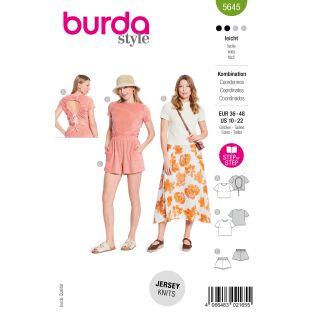 Schnittmuster - burda style - Shirt & Shorts - 5645