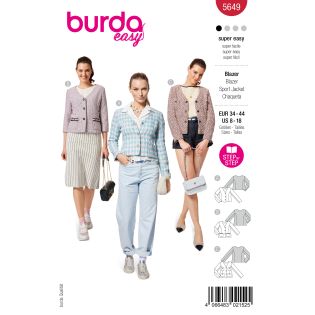 Schnittmuster - burda easy - Blazer mit Knöpfen - 5649