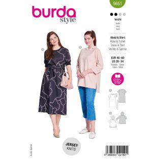 Schnittmuster - burda style - Jerseykleid & Hoodie - 5651