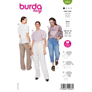 Schnittmuster - burda easy - Bluse mit Puffärmeln - 5687