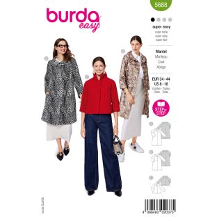 Schnittmuster - burda easy - Mantel im Retro-Look - 5688 