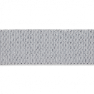 Viskosegurtband - Lurex - 40 mm - grau