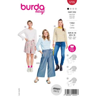 Schnittmuster - burda easy - Basic Langarmshirts - 5705