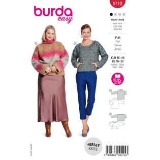 Schnittmuster - burda easy - kuschelige Pullover - 5710