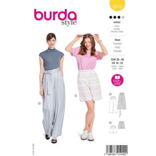 Schnittmuster - burda style - Marlenehose & Shorts - 5718