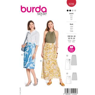 Schnittmuster - burda style - Wickelröcke im Saristil mit Bindebändern - 5725