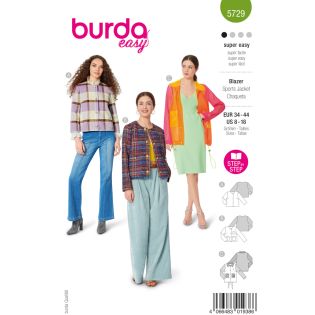 Schnittmuster - burda easy - Blazer, Jacke - 5729