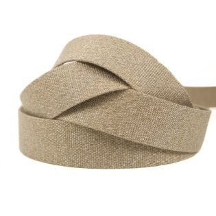 Viskosegurtband - melange - 40 mm - beige