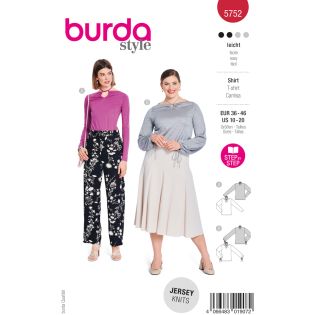 Schnittmuster - burda style - Jersey-Shirts Langarm - 5752