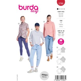 Schnittmuster - burda easy - Shirt mit Wickeloptik - 5790   