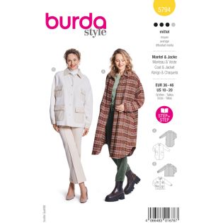 Schnittmuster - burda style - Mantel und Jacke - 5794  