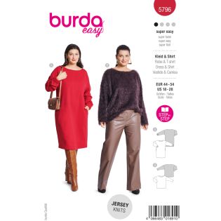 Schnittmuster - burda easy - Kleid und Shirt - 5796  