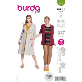 Schnittmuster - burda style - Kleid&Bluse - 5818  
