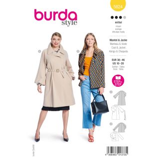 Schnittmuster - burda style - Mantel&Jacke - 5824  