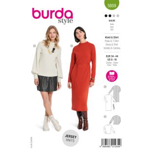 Schnittmuster - burda style - Kleid & Shirt - 5859